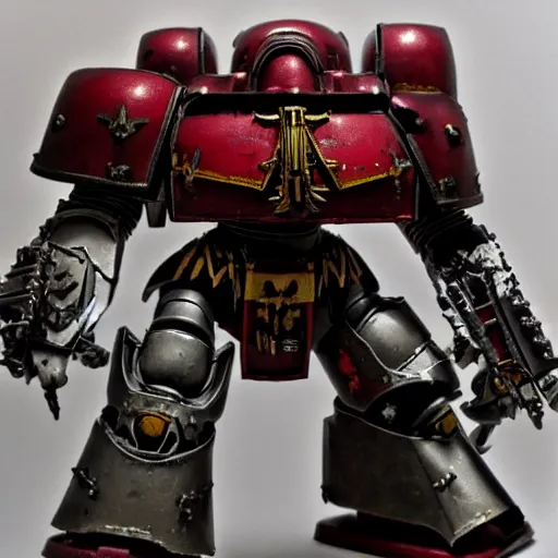 Prompt: Warhammer 40k Imperial Knight, detailed, dramatic lighting.