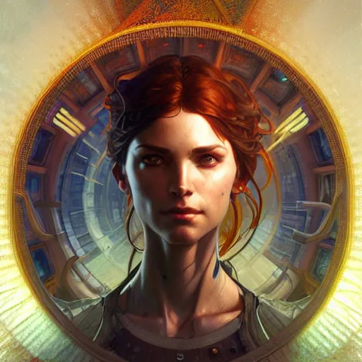 Image similar to travelers from the multiverse, ultra realistic, concept art, intricate details, eerie, highly detailed, photorealistic, octane render, 8 k, unreal engine. art by artgerm and greg rutkowski and charlie bowater and magali villeneuve and alphonse mucha