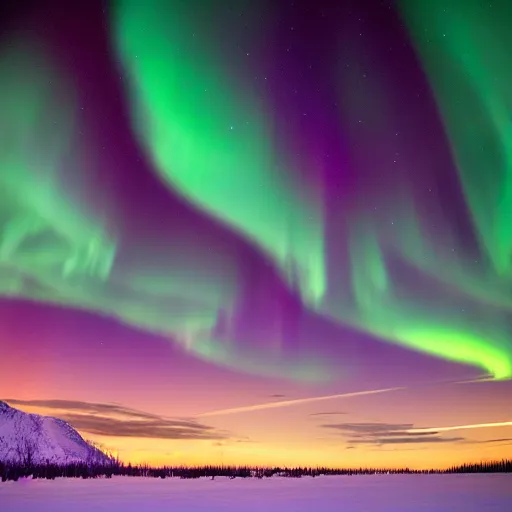 Prompt: aurora borealis, northern light, sky, hasselblad, northern alaska,