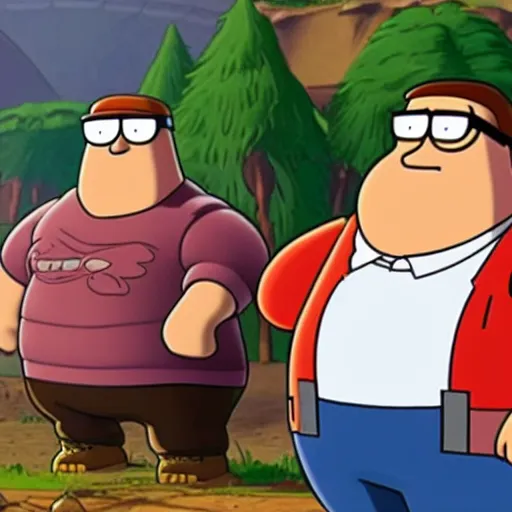 Prompt: Peter Griffin on Fortnite