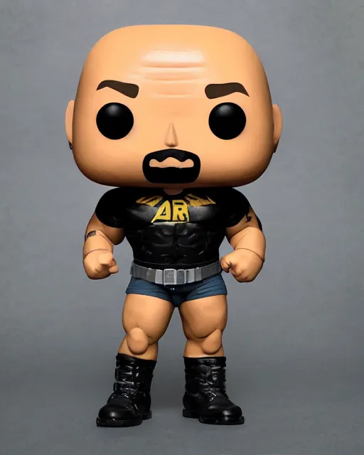 Image similar to A Dwayne Johnson Funko Pop. Photographic, photography