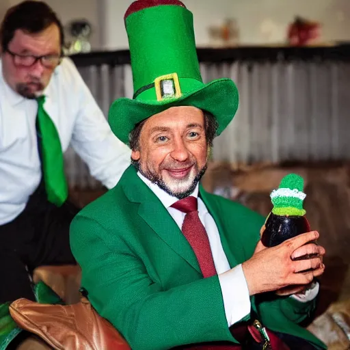 Prompt: colm imbert as a leprechaun