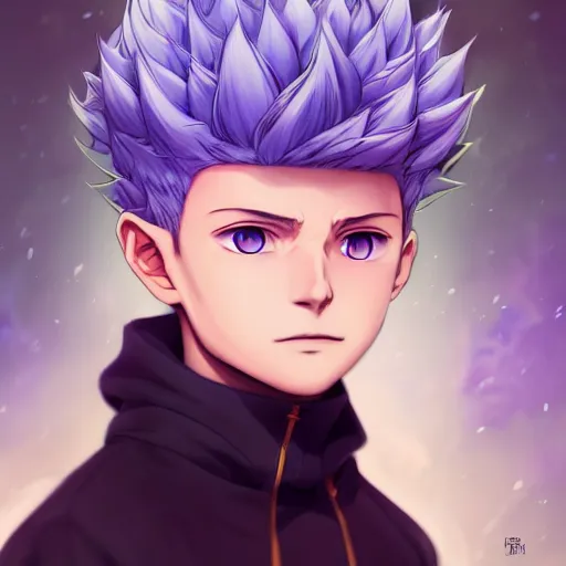Prompt: a portrait of killua zoldyck, art by lois van baarle and loish and ross tran and rossdraws and sam yang and samdoesarts and artgerm, digital art, highly detailed, intricate, sharp focus, trending on artstation hq, deviantart, unreal engine 5, 4 k uhd image