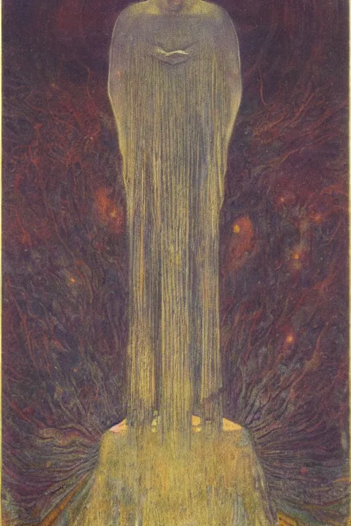 Image similar to strange deity, mikalojus konstantinas ciurlionis