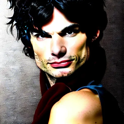 Prompt: ian sommerhalder as a woman