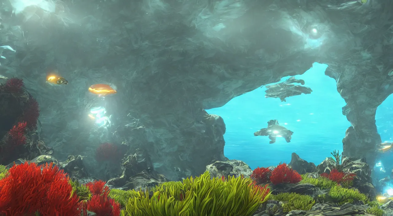 Image similar to subnautica underwater screenshot