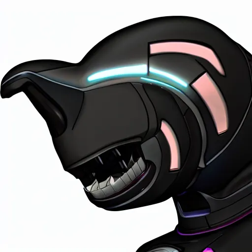 Prompt: robotic orca headshot profile picture, commission on furaffinity, unreal engine