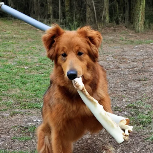 Image similar to idefix enjoying a bone