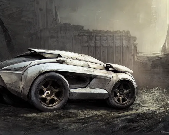 Prompt: car design in the style of spartan, amazing concept art, award - winning photorealistic illustration hdr 8 k