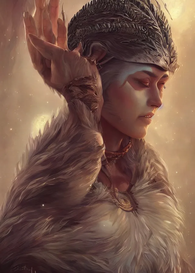 Image similar to a beautiful hyper realistic detailed painting of the sacred spirit raccoon who protect these land, by artgerm, charlie bowater, inspired by dragon age inquisition featured on artstation
