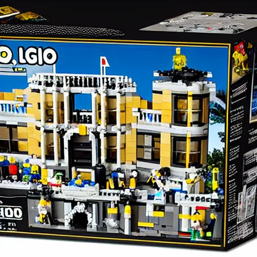 Image similar to mar - a - lago fbi raid lego set