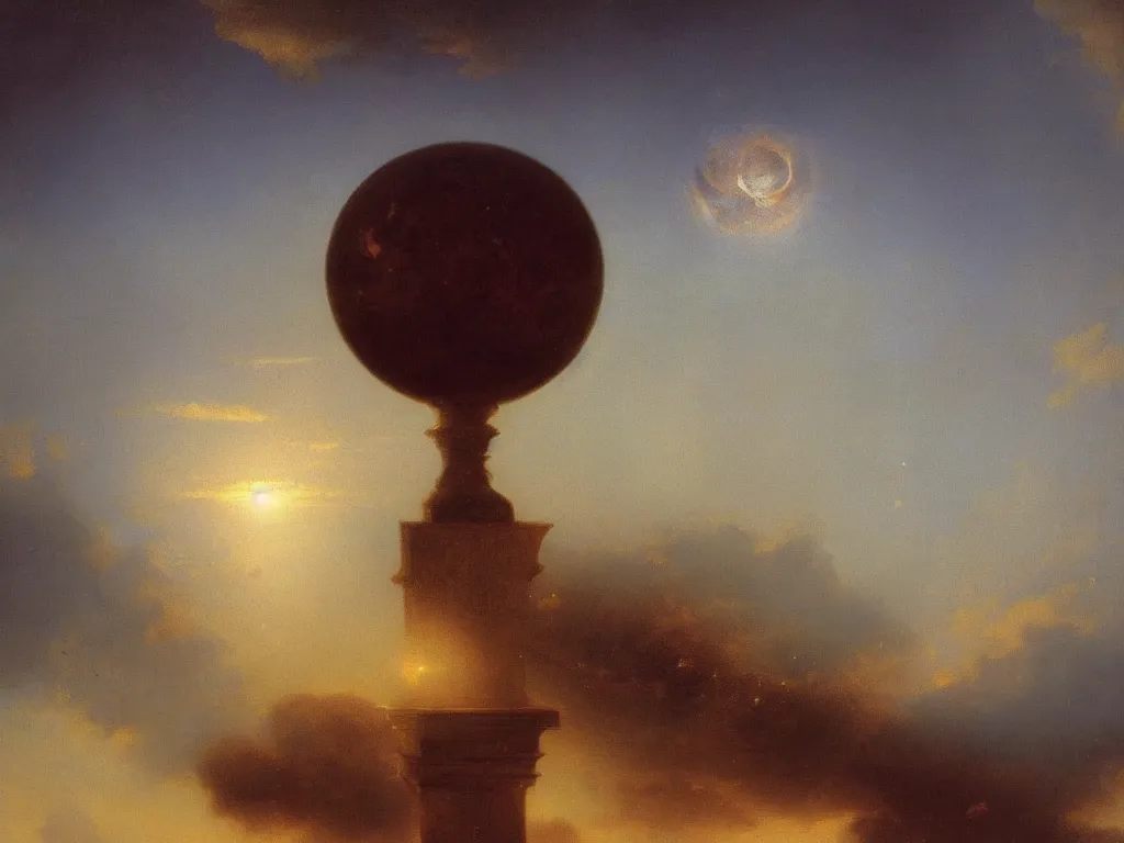 Image similar to 3 d render, sunlight study, the universe is a spheroid region 7 0 5 meters in diameter, art nouveau, by cornelis de heem!!! and ( ( ( ( ( ( ( ivan aivazovsky ) ) ) ) ) ) ) and ( ( ( ( lisa frank ) ) ) ), 8 k, sharp focus, octane render