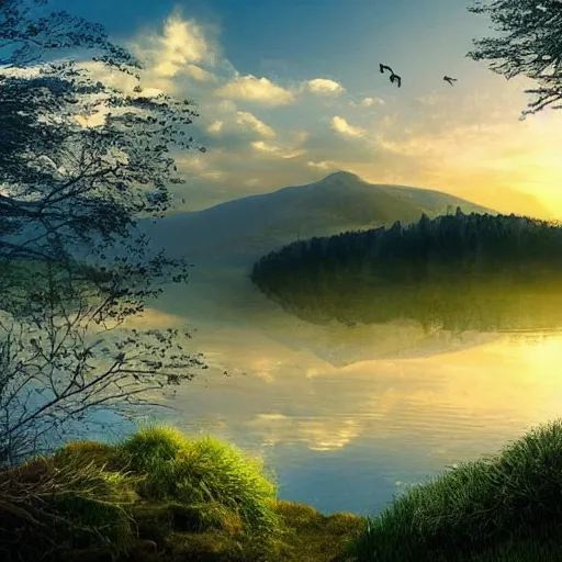 Image similar to a beautiful landscape