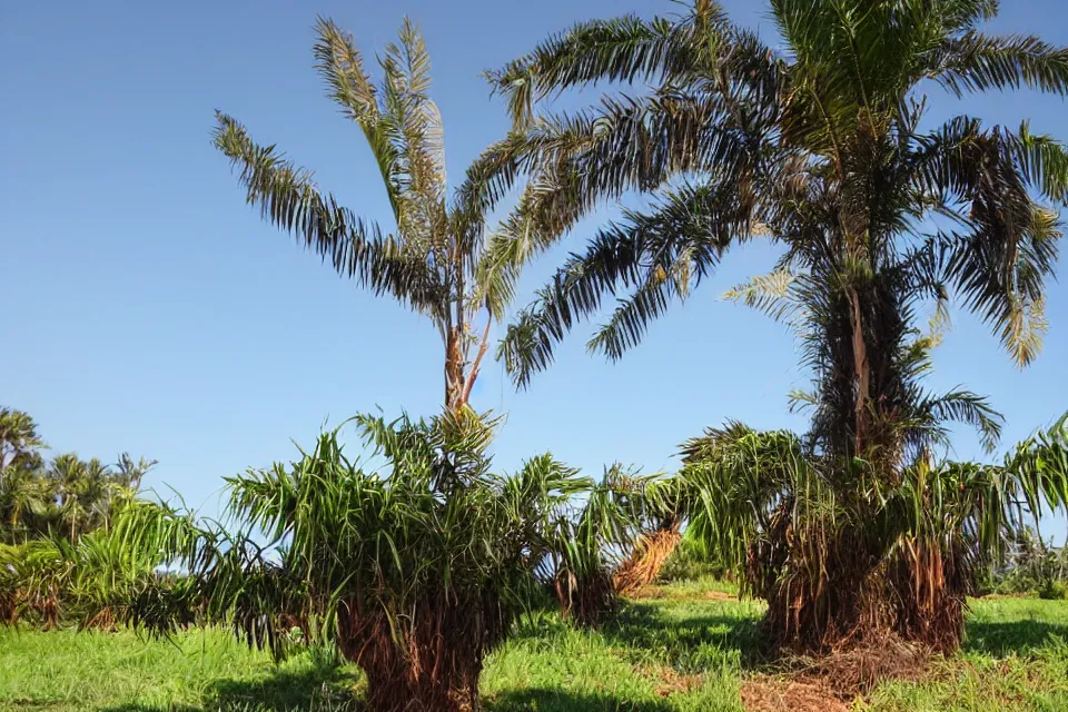 Prompt: a huge palm poking out of the ground, pegricter.