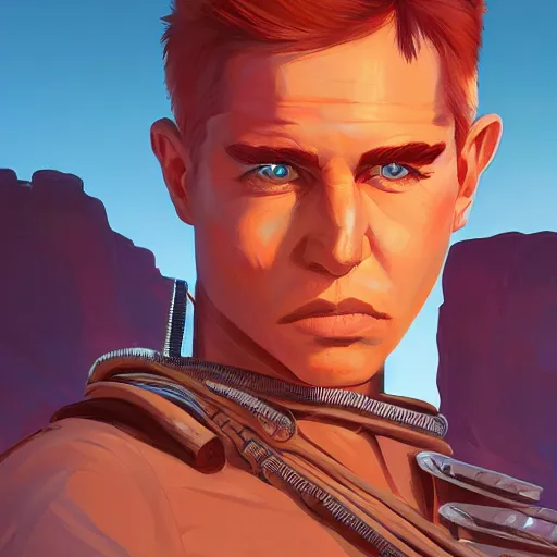 Image similar to face icon stylized minimalist mad max beyond thunderdome, loftis, cory behance hd by jesper ejsing, by rhads, makoto shinkai and lois van baarle, ilya kuvshinov, rossdraws global illumination