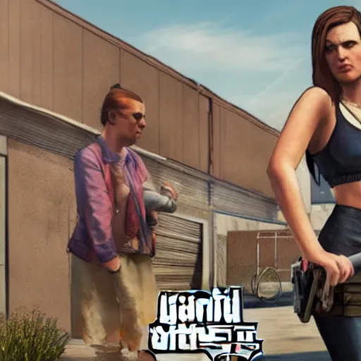 Prompt: Grand theft auto VI official screenshots, project america, female protagonist, highly detailed, photorealism, AR,