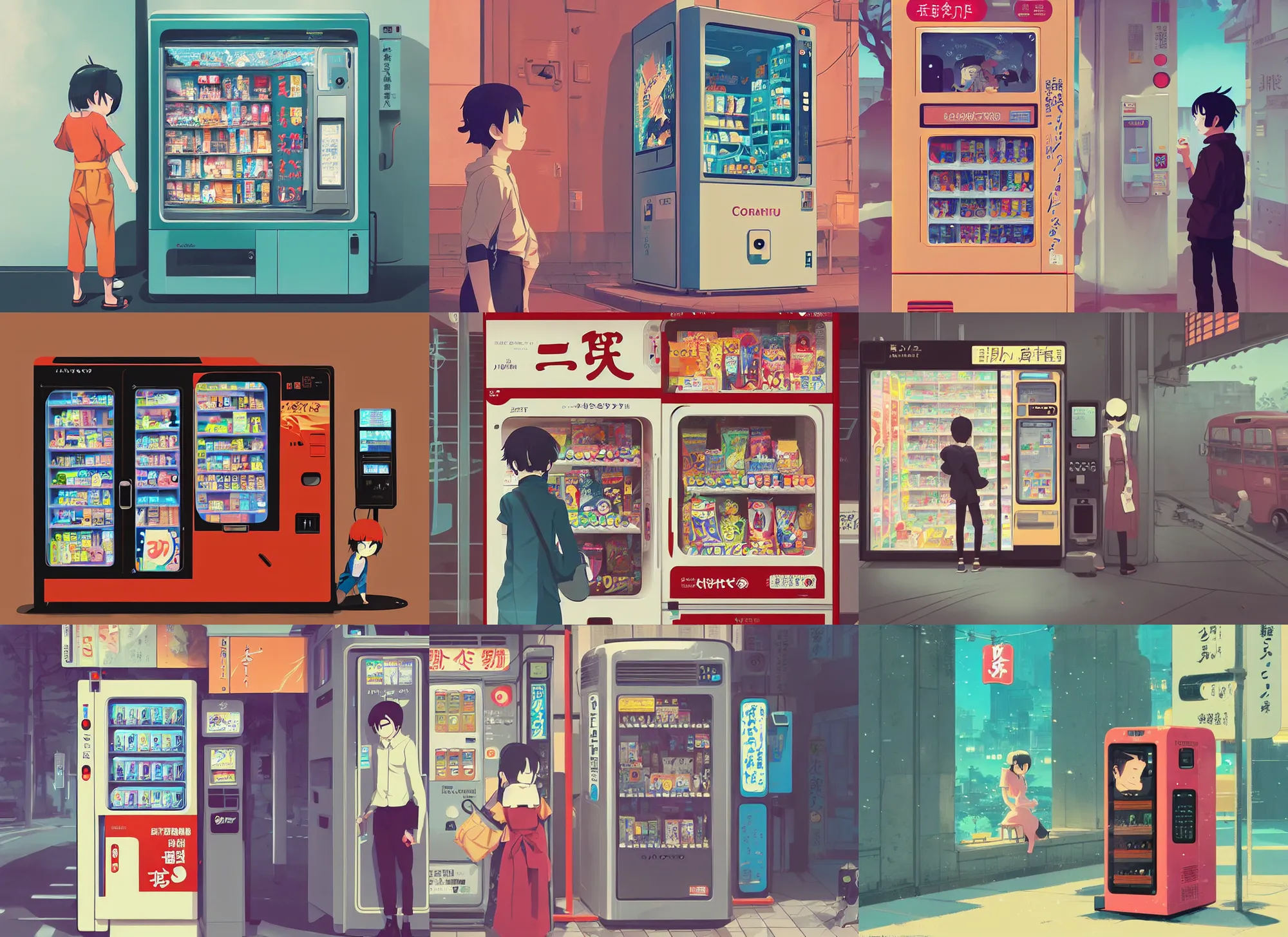 ArtStation - Naruto Vending Machine Illustration