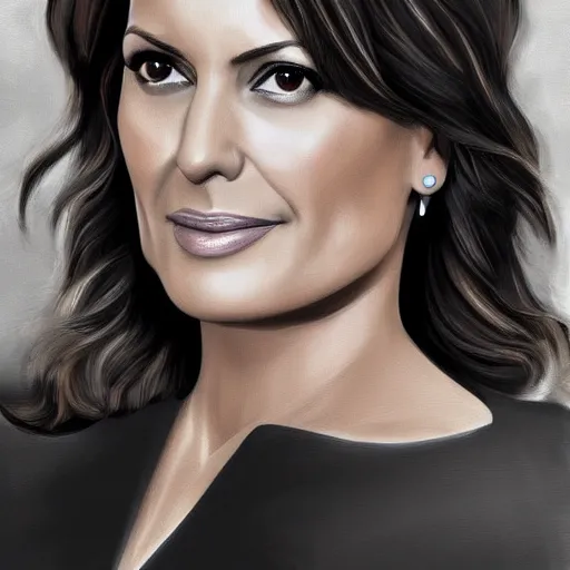 Image similar to mariska hargitay, digital painting, ultradetailed