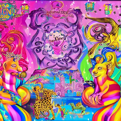 Image similar to Lisa Frank and Renaissance collaboration