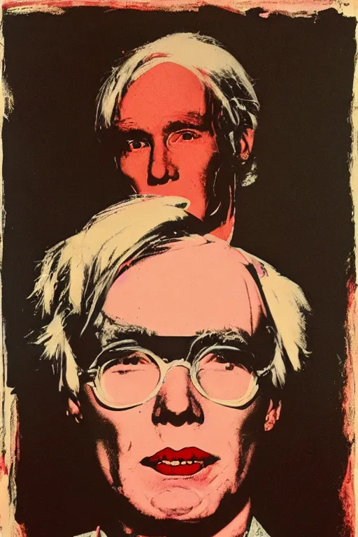 Image similar to andy warhol painted by norman rockwell