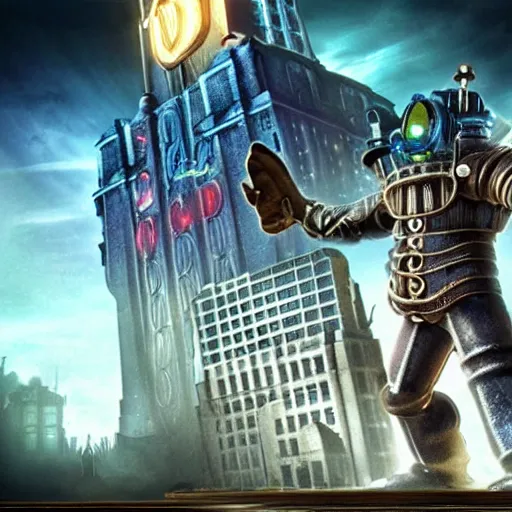 Image similar to bioshock city