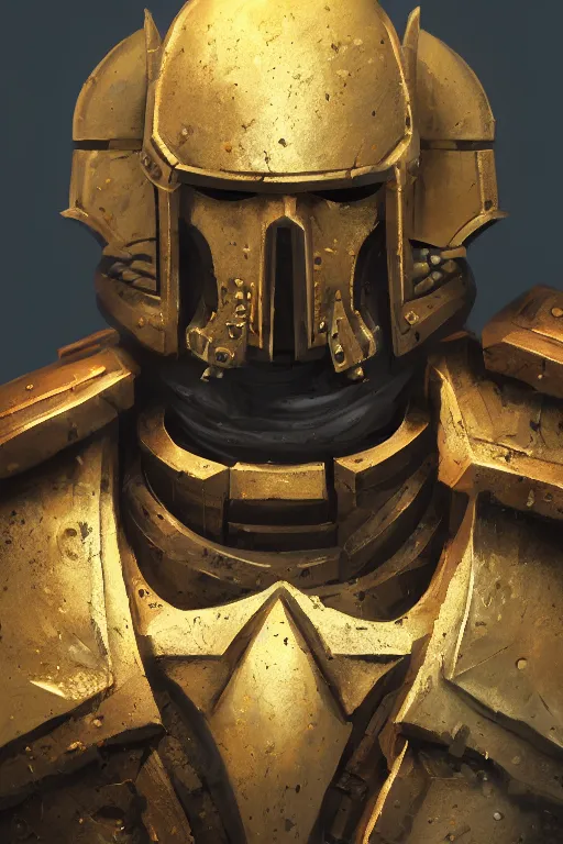 Image similar to armor portrait heros warhammer 4 0 k horus heresy fanart - the primarchs emperor by johannes helgeson animated with vfx concept artist & illustrator global illumination ray tracing hdr fanart arstation zbrush central hardmesh 8 k octane renderer comics stylized