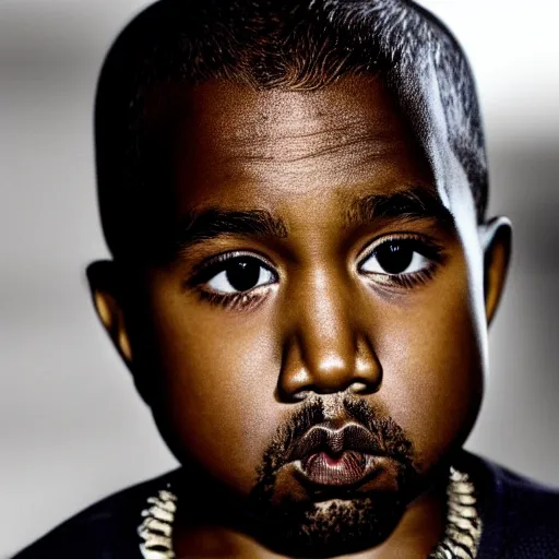 Prompt: kanye west as a little child, Cinematic, Portrait, Ultra-HD, Beautiful Lighting, insanely detailed and intricate, 35mm, elegant, ornate, hyper realistic, super detailed