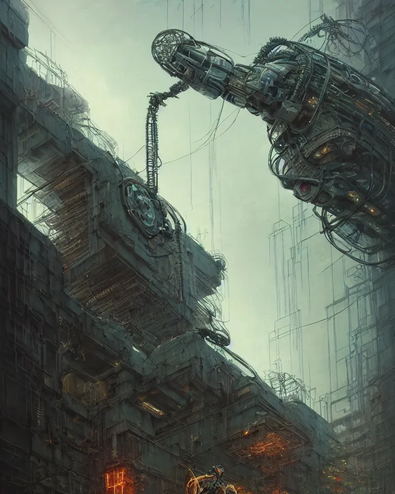 Image similar to low angle shot of a cyberpunk robot character in chernobyl, intricate, elegant, highly detailed, centered, digital painting, artstation, concept art, smooth, sharp focus, illustration, artgerm, tomasz alen kopera, peter mohrbacher, donato giancola, joseph christian leyendecker, wlop, boris vallejo