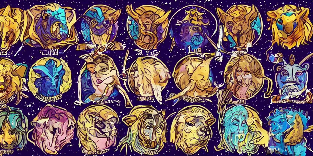 Zodiac Signs, by Jeff Gerstmann Stable Diffusion OpenArt