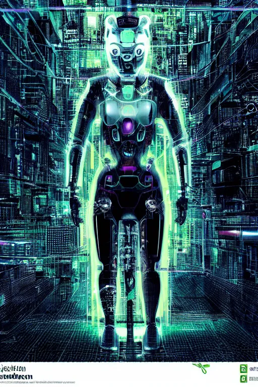 Image similar to Ghost in the shell 2017, cybernetic android asian black bear, full body pose, half robot half bear, future tech, cyber punk, neon, hyperrealist highly intricate, trending on art station, 8K