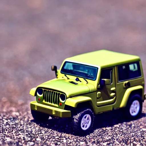 Image similar to Commander, Jeep, micro machines, bokeh, macro photography