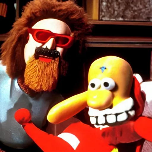 Image similar to GG Allin appears as a character in Wallace and gromit