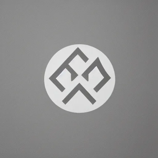Image similar to minimal logo by karl gerstner, monochrome, centered, symetrical, bordered, 8 k scan