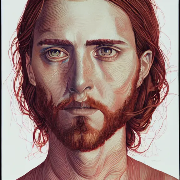 Prompt: jesus, by martine johanna, golden ratio, hyper detail, concept artbook, ealistic, photorealistic,