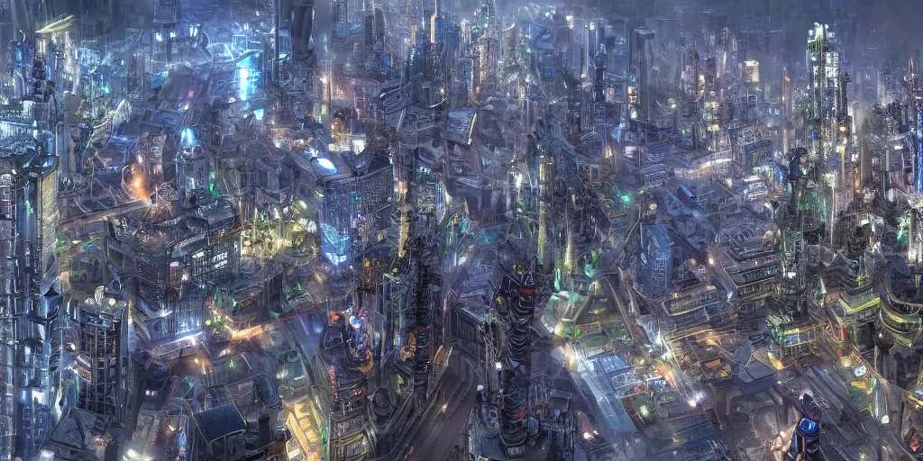 Prompt: Futuristic city, highly detailed, 4K