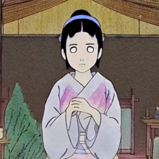 Image similar to hayao miyazaki in the tale of princess kaguya ( 2 0 1 3 ), beautiful, bright, smooth, wholesome, watercolor