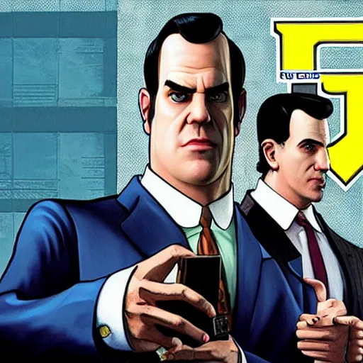 Image similar to Lemony Snicket on the poster for gta 6, gta style, detailed, shadows