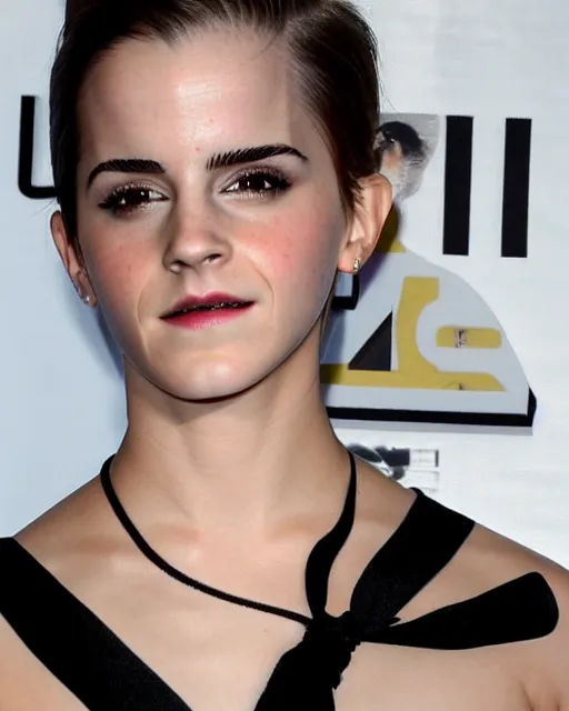 Image similar to bald emma watson