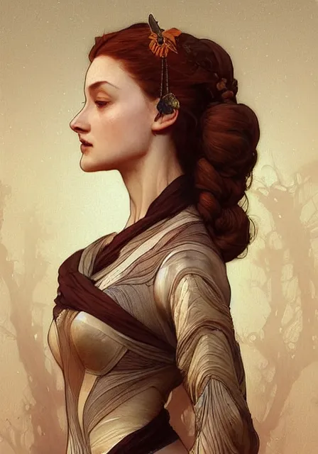 Prompt: sansa mummy bee honey, intricate, elegant, highly detailed, digital painting, artstation, concept art, smooth, sharp focus, illustration, art by artgerm and greg rutkowski and alphonse mucha and william - adolphe bouguereau