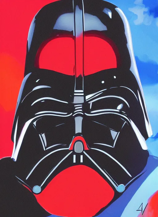 Image similar to darth vader took off his helmet, and under the helmet was the head of boris yeltsin, art in the style of star wars in color, 4 k