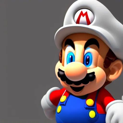 Image similar to Einstein as Mario, unreal engine 5, 8k, bright