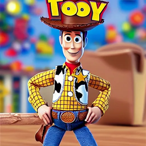 Prompt: woody from toy story 4 in toy mode