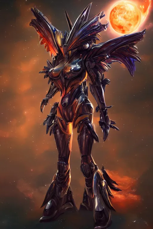 Prompt: galactic hyperdetailed elegant beautiful stunning giantess anthropomorphic fluffy mecha sexy very hot female dragon goddess, fluffy mane, sharp metal ears, round fluffy belly, orange body, mecha wings, bigger than galaxy, epic proportions, epic scale, epic size, warframe fanart, furry, dragon art, goddess, giantess, furaffinity, octane render