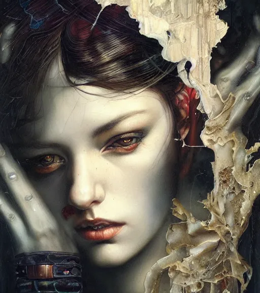 Image similar to portrait of the last touch by karol bak, James Jean, tom bagshaw, Nicola Samori, hyper detailed.