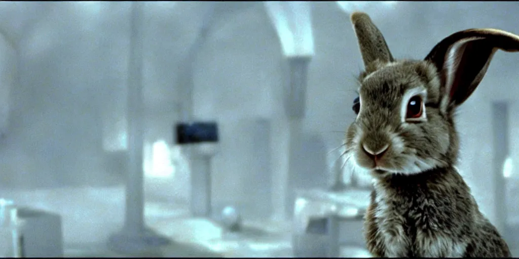 Image similar to a rabbit in the movie goldeneye, screenshot