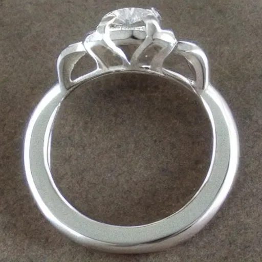 Image similar to it is very beautiful, very elegant. a wide ring with a wide round base