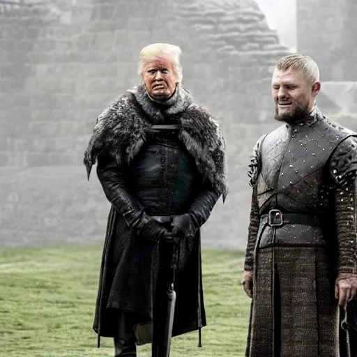 Image similar to trump as robert baretheon in game of thrones