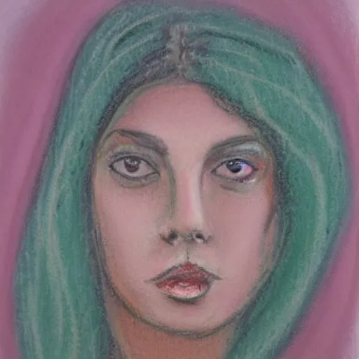 Prompt: female portrait, pastels