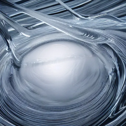 Image similar to hyperrealistic image of uniform laminar flow demonstrating helmholtz vortex, by thomas eakes & xiang duan & mike judge, perfect symmetry, dim volumetric lighting, photorealistic, 8 k octane beautifully detailed render, post - processing, extremely hyper - detailed, intricate, epic composition, cinematic lighting, masterpiece, trending on artstation, incredibly detailed, stunning,