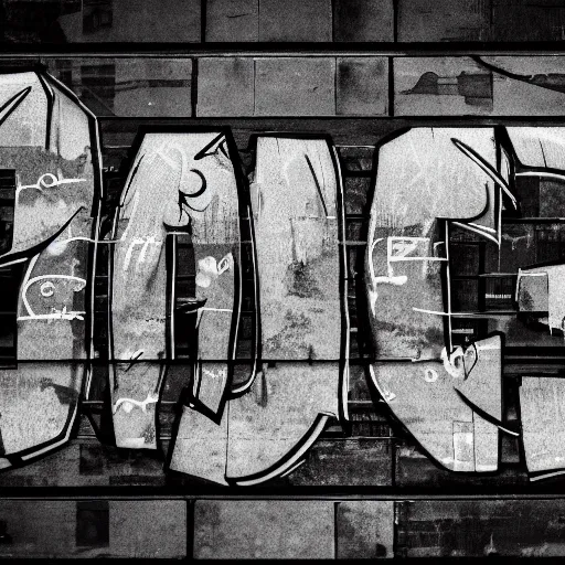 Image similar to storm graffiti, typography, photo, detailed, 4k